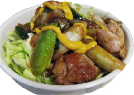 今日の夕食　焼鳥丼