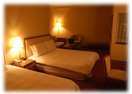 ホテルリバービュータイペイの一室